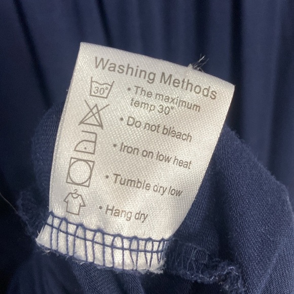 Simier Fariry Long Sleeve Stretch Dress Navy - Picture 2 of 9